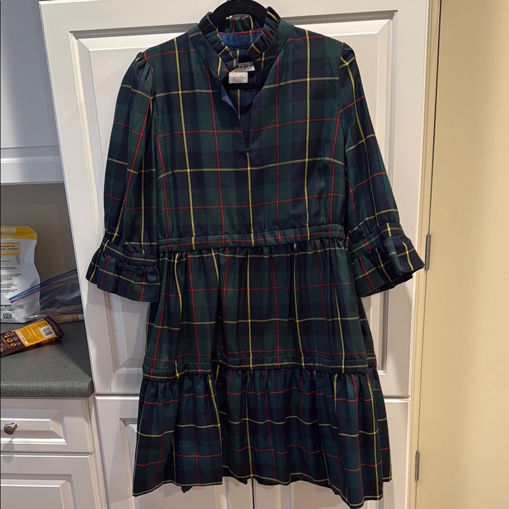 Gretchen Scott Designs Multicolor Plaid Dress